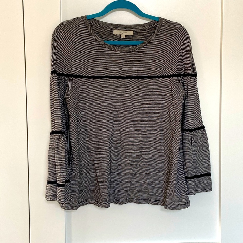 Loft Flare Sleeve Top
